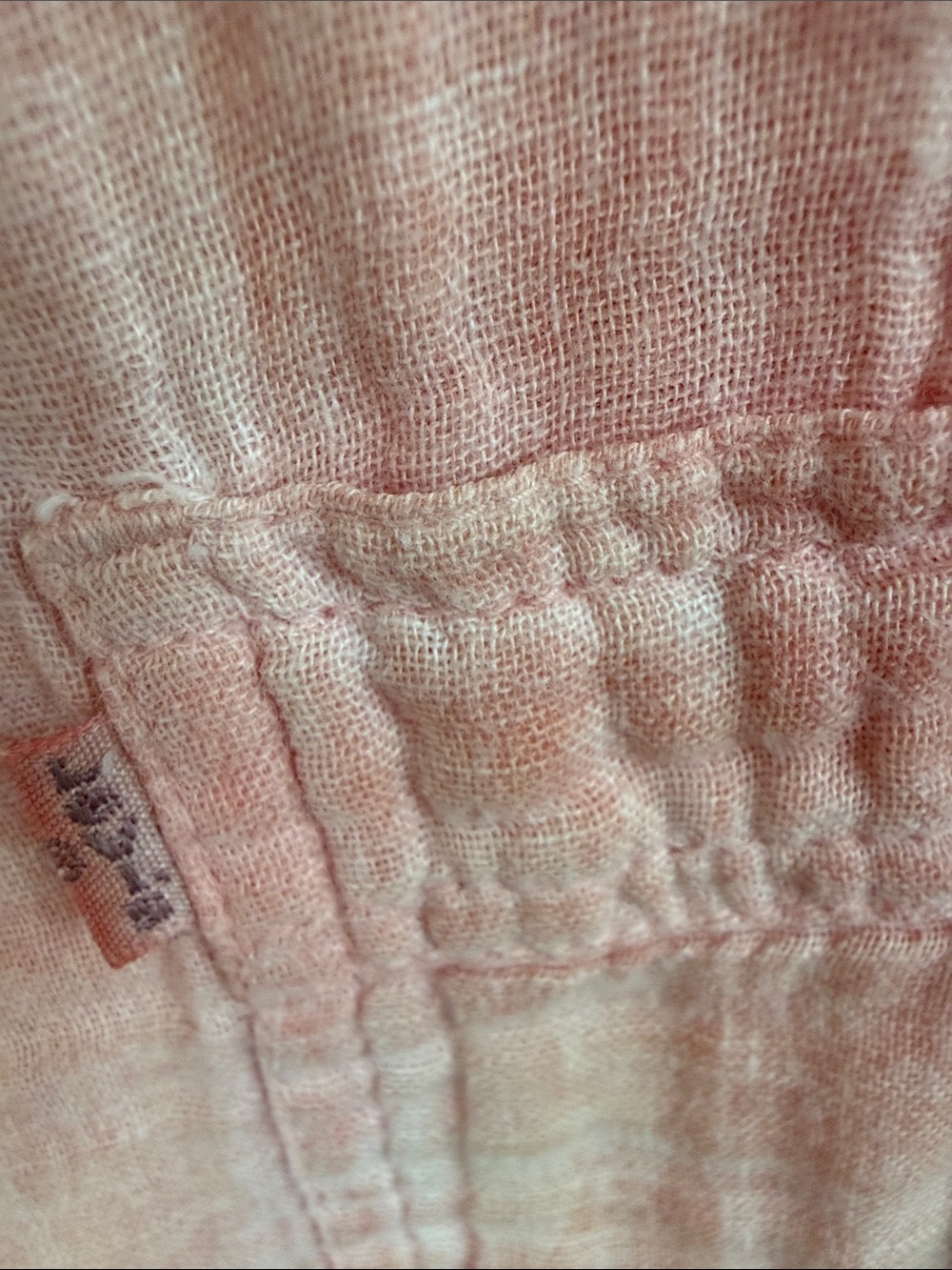 Levi's Ladies Resort Utility Shirt in Pale Orange/Peach Relaxed Washed Cotton M - Picture 2 of 9